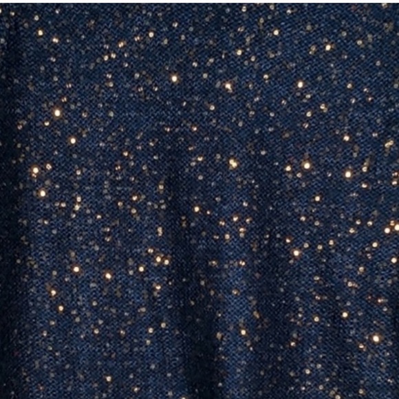 EUC L Navy sequin sweater. - Picture 2 of 2